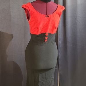 Rock Steady Rockabilly Wiggle Dress S